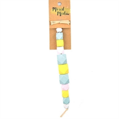 AussieSuperStore Jewellery Making Supplies Wooden Geo Pastel Beads Wooden Geo Pastel Beads | Jewellery Making Beads | Jewellery Making Supplies 9323823209018 MM2002